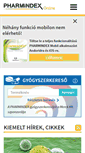 Mobile Screenshot of pharmindex-online.hu