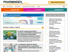 Tablet Screenshot of pharmindex-online.hu